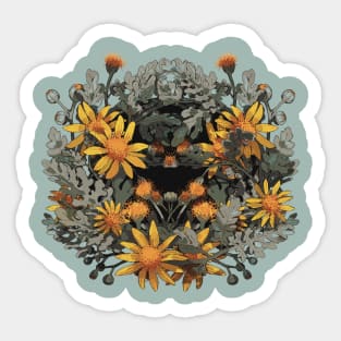 Silver Ragwort Crown (front and back) Sticker